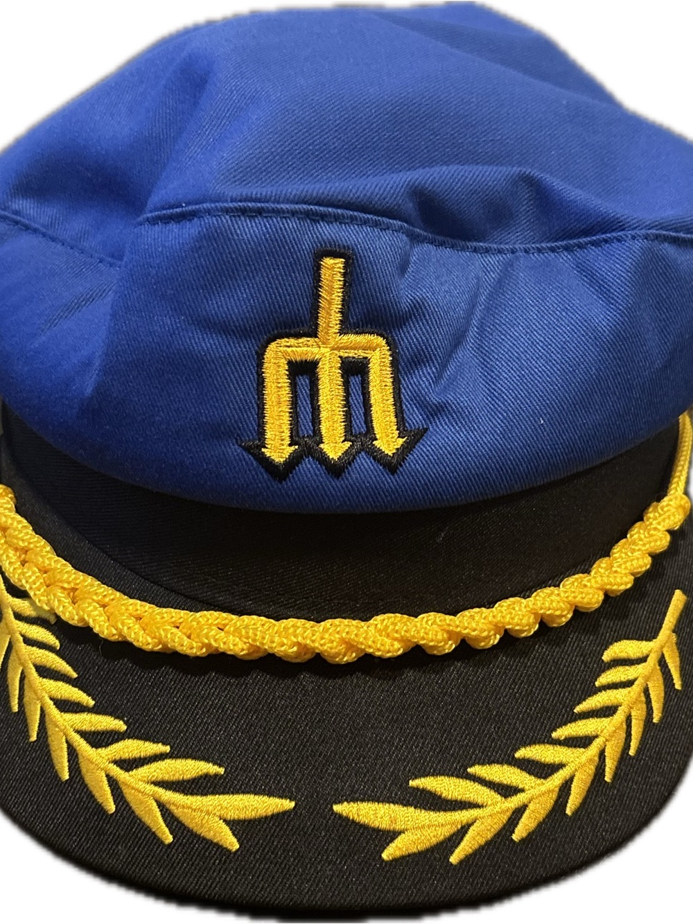 MLB Blue and Yellow Embroidered Captain Hat